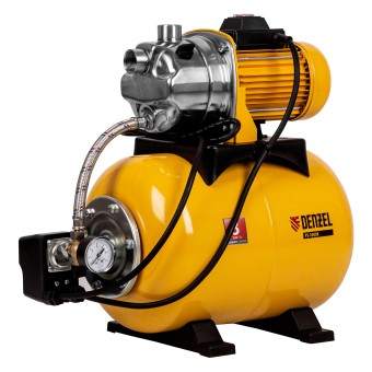 Насосная станция PS1000Х, 1000 Вт, 3500 л/ч, ресивер 24 л, подъем 44 м, нержавейка Denzel Насосная станция PS1000Х, 1000 Вт, 3500 л/ч, ресивер 24 л, подъем 44 м, нержавейка Denzel