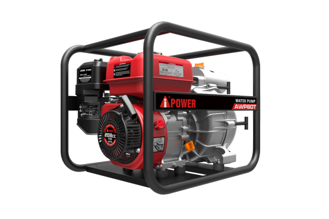 Бензиновая мотопомпа для грязной воды A-iPower AWP80Т
