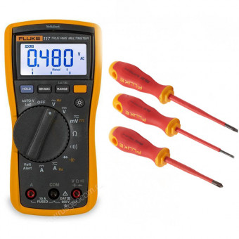 Комплект Fluke IB117L - мультиметр Fluke 117 с набором отвёрток