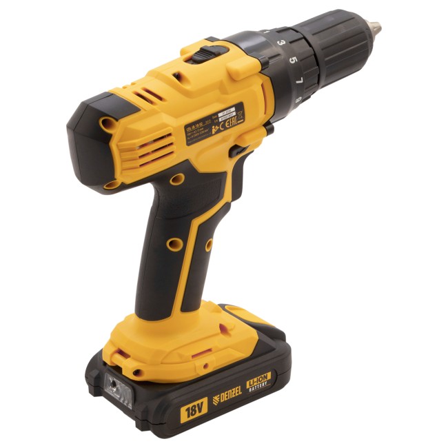 Дрель-шуруповерт аккумуляторная CDL-IB-18-02 Denzel Дрель-шуруповерт аккумуляторная CDL-IB-18-02 Denzel