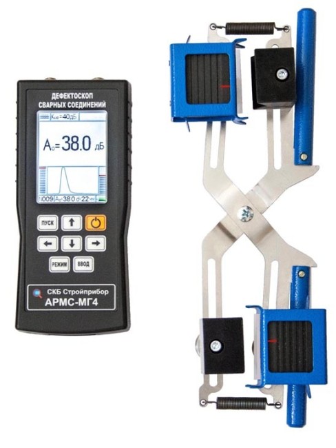 Ультразвуковой дефектоскоп сварных соединений арматуры АРМС-МГ4 Ультразвуковой дефектоскоп сварных соединений арматуры АРМС-МГ4