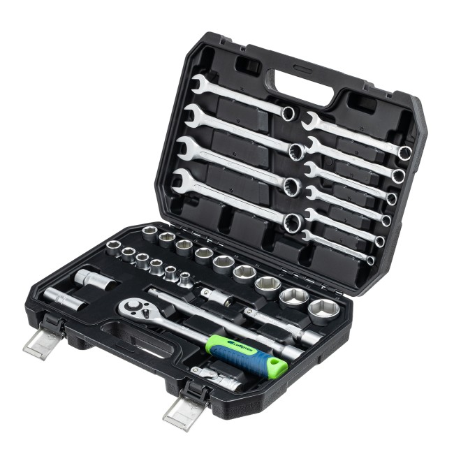 Набор инструментов 1/2" 32 предмета Сибртех Набор инструментов 1/2" 32 предмета Сибртех