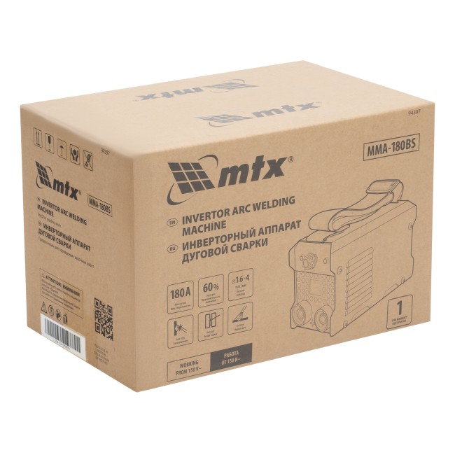 Инверторный аппарат дуговой сварки MMA-180BS MTX Инверторный аппарат дуговой сварки MMA-180BS MTX