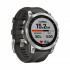 Часы Garmin Fenix 7 серебристый с графитовым силиконовым ремешком Часы Garmin Fenix 7 серебристый с графитовым силиконовым ремешком