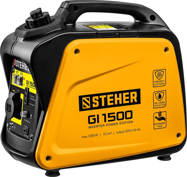 Инверторный генератор GI-1500 STEHER 1200 Вт Инверторный генератор GI-1500 STEHER 1200 Вт