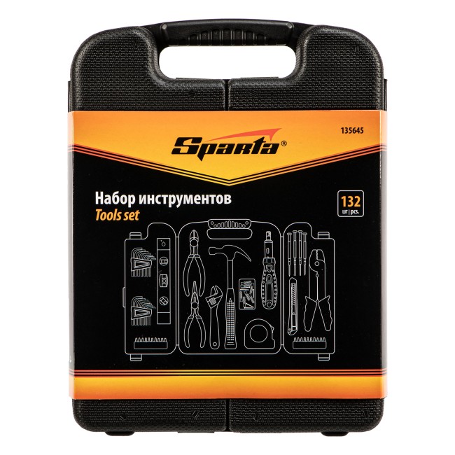 Набор инструментов бытовой 132 предмета Sparta Набор инструментов бытовой 132 предмета Sparta