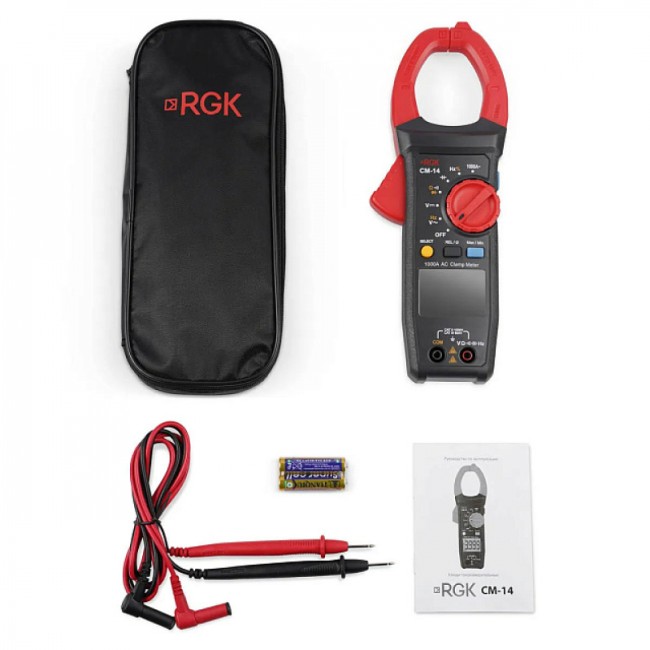 Токоизмерительные клещи RGK CM-14 с поверкой Токоизмерительные клещи RGK CM-14 с поверкой