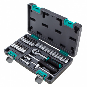 Набор инструментов, 1/4", CrV 29 предметов Stels Набор инструментов, 1/4", CrV 29 предметов Stels