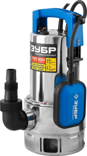 Дренажный насос для грязной воды Профессионал НПГ-Т3-750-С ЗУБР 750 Вт Дренажный насос для грязной воды Профессионал НПГ-Т3-750-С ЗУБР 750 Вт