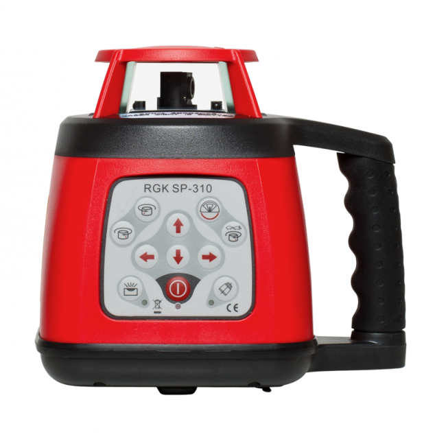 Комплект: ротационный нивелир RGK SP-310 + штатив RGK SH-170, рейка RGK LR-2