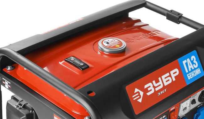 Генератор гибридный (бензин/газ), 3500 Вт, ЗУБР Генератор гибридный (бензин/газ), 3500 Вт, ЗУБР