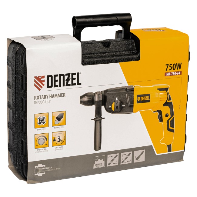 Перфоратор электрический RH-750-24, 2.5 Дж Denzel